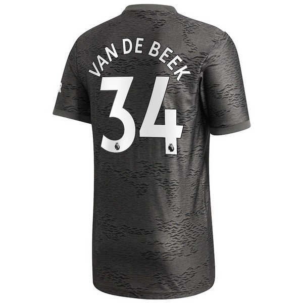 Camiseta Manchester United NO.34 Van De Beek 2ª Kit 2020 2021 Negro